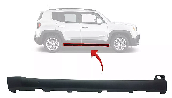 Moldura spoiler lateral caixa ar direita renegade - 7092468