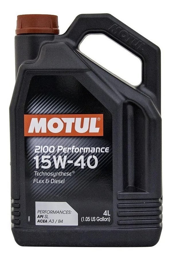 Óleo de Motor 15w40 Motul 2100 Performance Semissintético Galão 4L