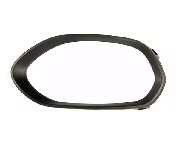 Moldura farol neblina esquerda preta Fiat Toro 2016 a 2021