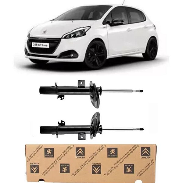 Par de amortecedor Peugeot 208 Gt 1.6 Thp 2016 Original 9821338580 / 9821338680