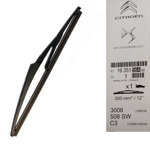 Palheta Limpador Traseiro Original C3 PEUGEOT 207 508 308 3008 1007 1635156480