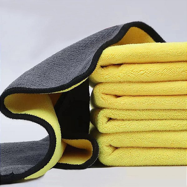 Toalha microfiber car cleaning toalha kit com 2 60x30