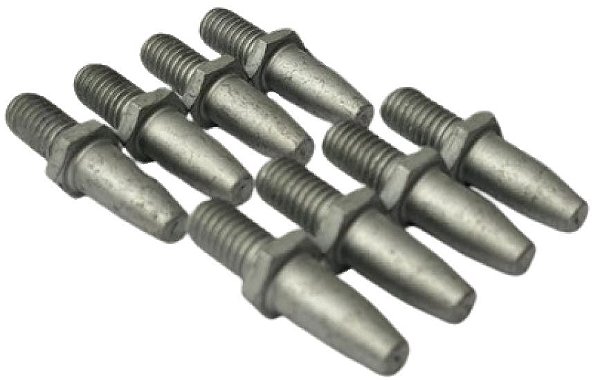 Parafuso Pino Guia das Rodas do Disco e Tambor de freio Fiat Jogo com 8 peças