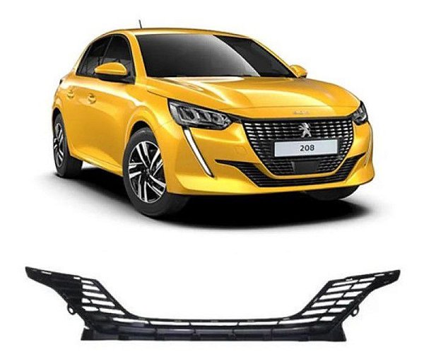 Grade Inferior Do Para-choque Dianteiro Peugeot 208 Original