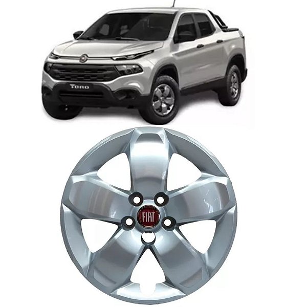 Calota Aro 16 Cinza Metalizado Fiat Toro 2016  2019 Original