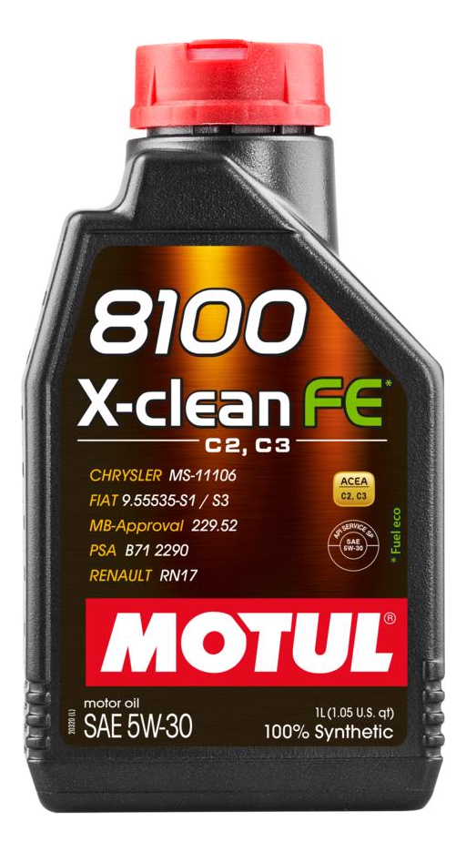 Oleo de motor Motul 8100 X-clean Efe/Fe 5w30 sintetico 1 Litro