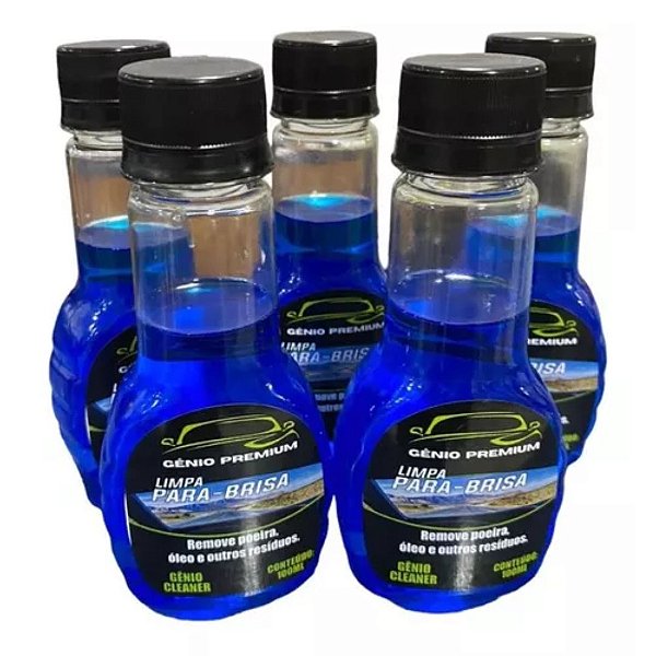 Kit 5 Limpa Parabrisa 100ml Limpeza De Vidros Fluido Genio