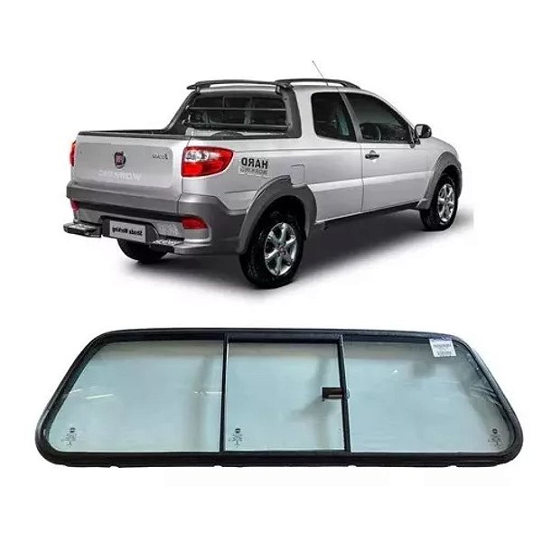 Vidro com Vigia Fiat Strada 2014 a 2019 Original 51914889