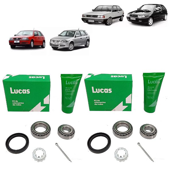 Par Rolamento Roda Traseira Gol G2 G3 G4 G5 Original Lucas