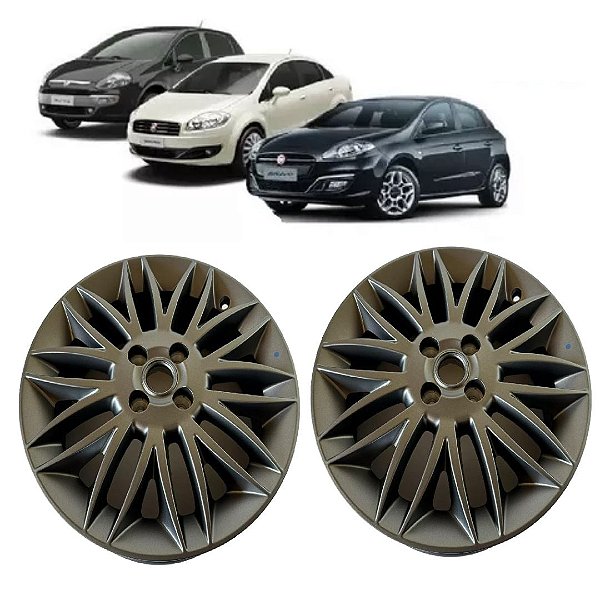 Par de Rodas Aro 16 Original Fiat Punto Brava Linea Originais