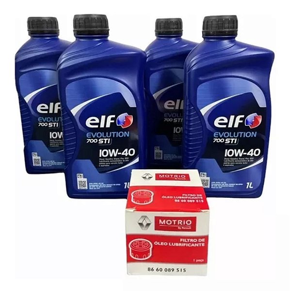 4 Elf 10w40 Evolution 700 Sti Clio Logan Sandero + Filtro