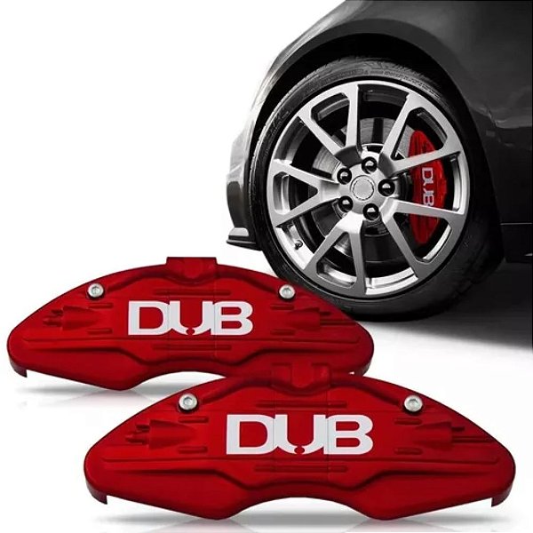 Capa De Pinça Pastilha Dub Vermelho Cereja 1 Par