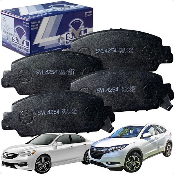 Jogo De Pastilha De Freio Hrv 1.8 2015 Em Diante Syl4254