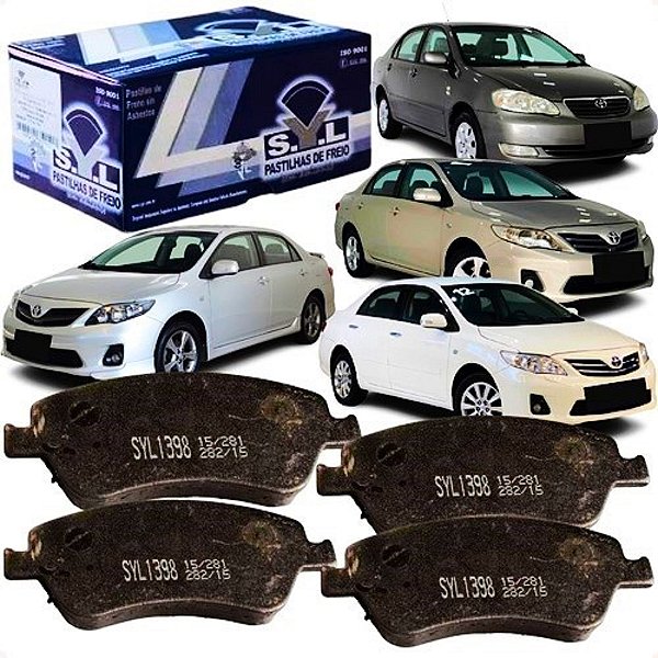 Jogo Pastilha Freio Dianteira Corolla 2008 2009 A 2014 Syl