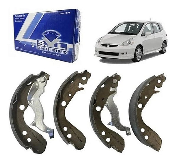 Sapata De Freio Traseira Honda Fit 2003 A 2008