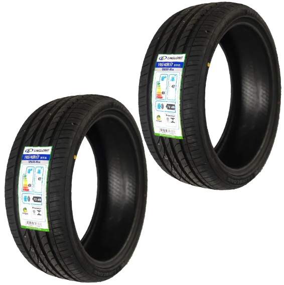 Kit 02 Pneus Ling Long 195/40r17 81v Xl Green-max + Bicos