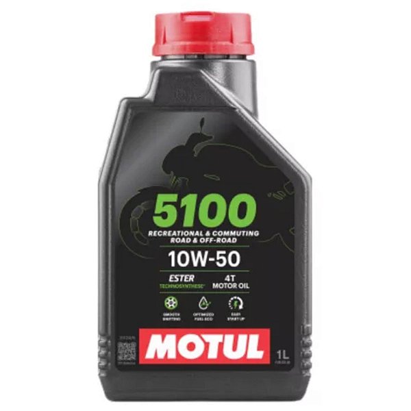 Óleo Motor De Moto Motul 5100 10w50 4t 1 Litro