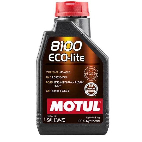 Óleo Para Motor De Carro Motul 8100 Eco-lite 0w20 1l Motul