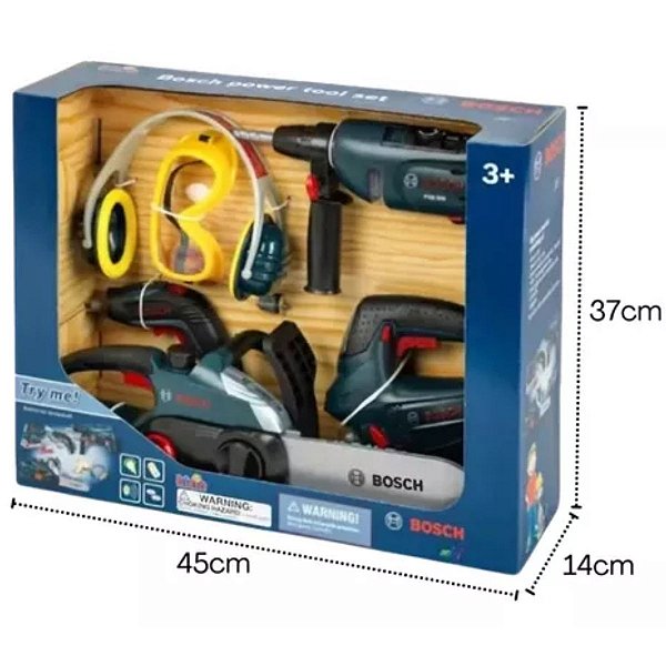 Kit Ferramentas Elétricas Brinquedo Bosch Tool Set