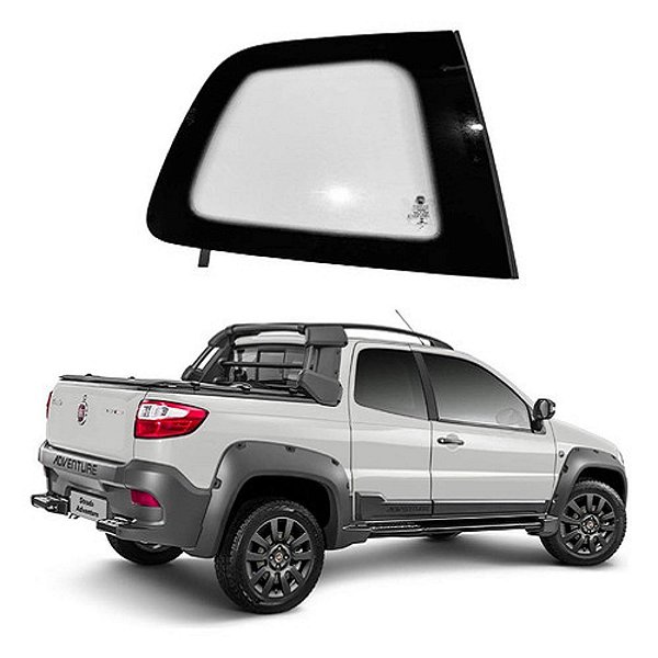 Vidro Lateral Traseiro Direito Fiat Strada 2013 A 2020 Orig