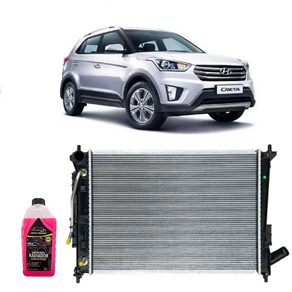 Radiador Hyundai Creta 1.6 2.0 16v 2016 a 2021 + Brinde