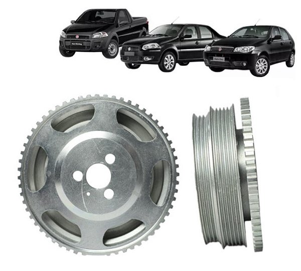 Polia Virabrequim Palio Siena Strada 1.0 1.3 1.4 Ar Direção