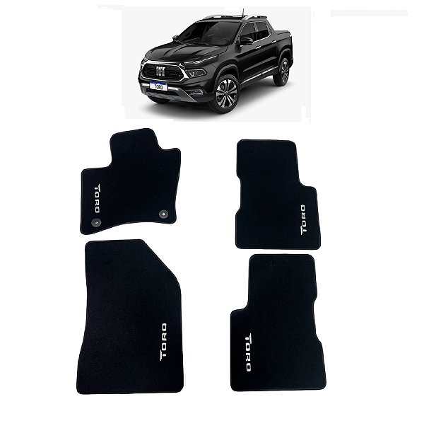 Jogo De Tapetes Carpete Toro 2021 a 2026 Fiat Mopar Original