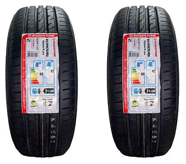 Kit 2 Pneus 205/60r15 91v Eurovis Sport 4 Roadstone Aro 15