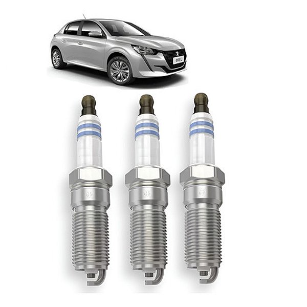 Kit 3 Velas Ignição Peugeot 208 1.0 3c Original 1681140780