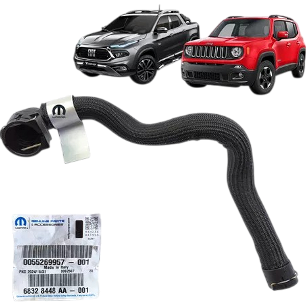 Mangueira Trocador De Calor Toro Compass Renegade 2.0 Diesel Original 55269957