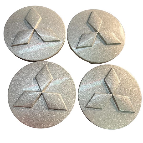 Kit 4 Calota Central Roda L200 Triton Pajero Tr4 Original