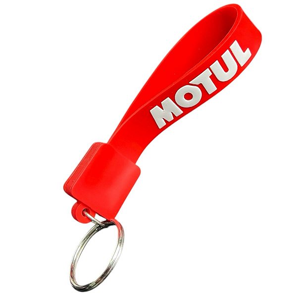 Chaveiro Motul Emborrachado Vermelho