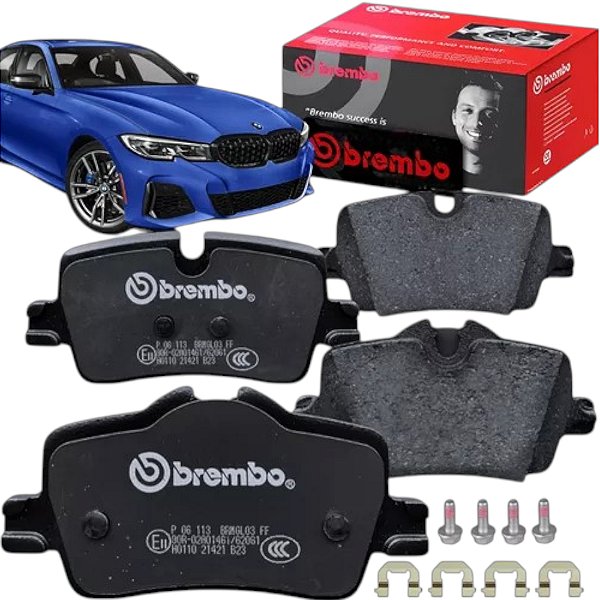 Pastilha Freio Traseiro Brembo Bmw 320i 420i G20 2021 2022 + P6113-T