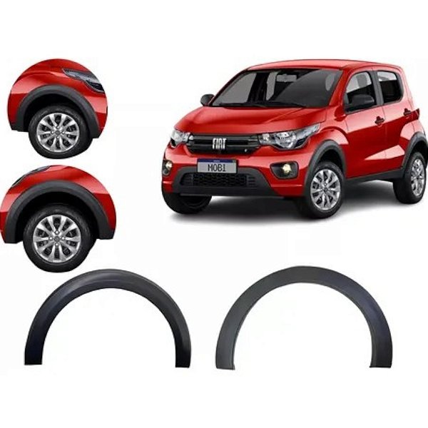 Par De Moldura Dianteira Paralama Fiat Mobi Way Like Trekking 100233287 100233289