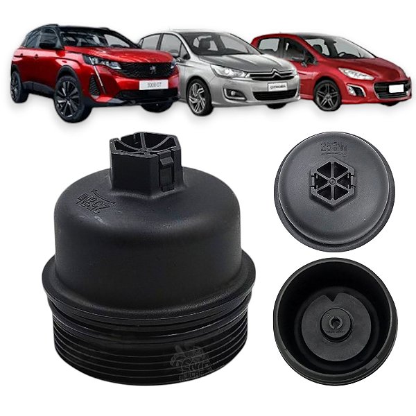 Copo Tampa Filtro Óleo Citroen C3 C4 Xsara Peugeot 207 208