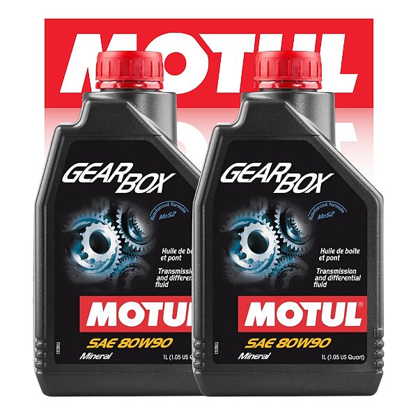Kit 2 litros Óleo De Transmissão Manual Motul Gearbox 80w90