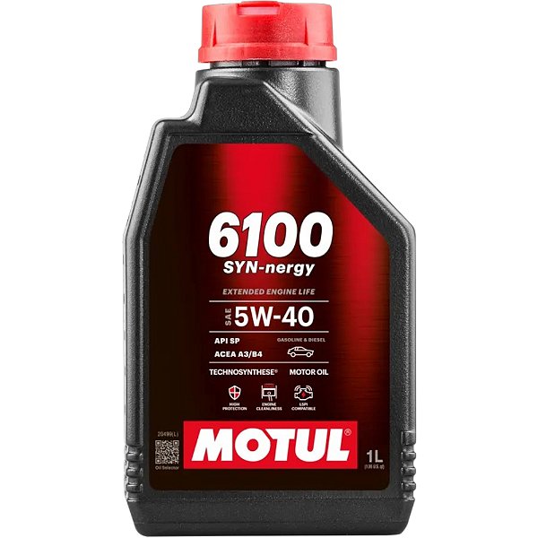 Óleo De Motor De Carro Motul 6100 Syn-nergy 5w40 1l