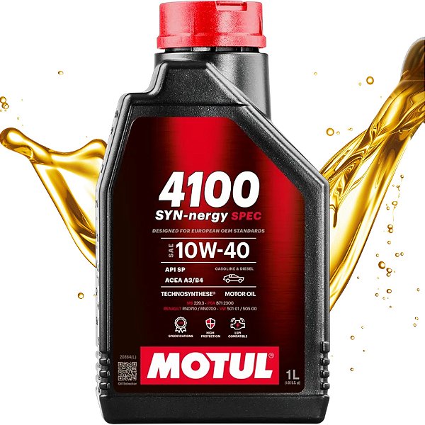 Oleo Motul 4100 Syn-nergy SPEC 10w40 1l + Brinde