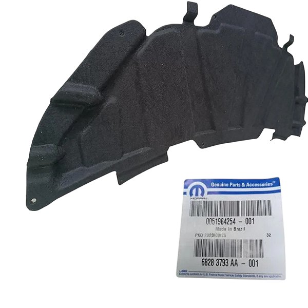 Defletor Interno Fiat Novo Uno E Nova Fiorino Ano 2017 A 2021 Original 51964254