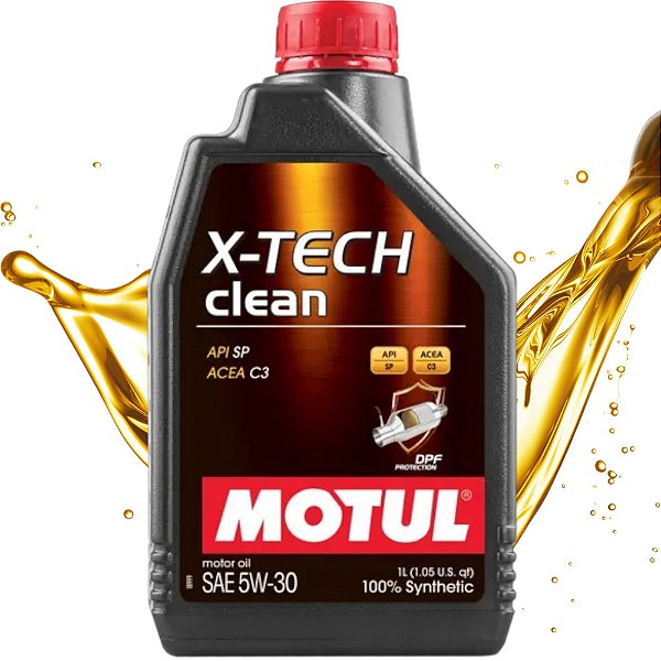 Óleo Motul X-tech Clean 5w30 4t Sintético Acea C3 Dpf Api Sp + BRINDE