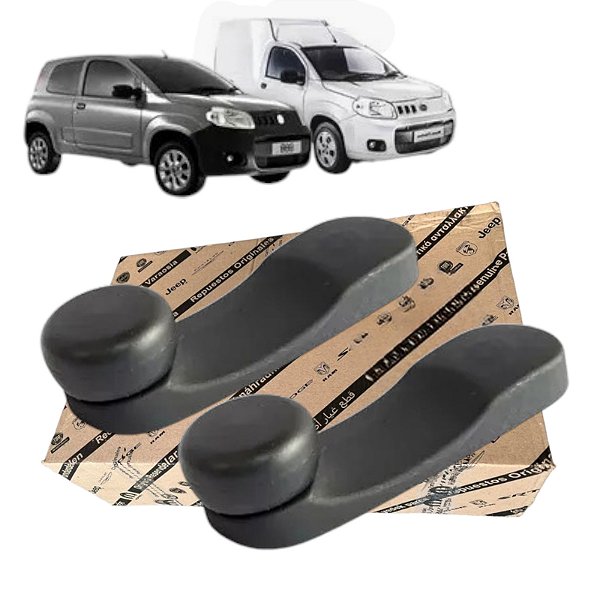 Par Manivela Maçaneta Vidro Porta Novouno Vivace Way Fiorino