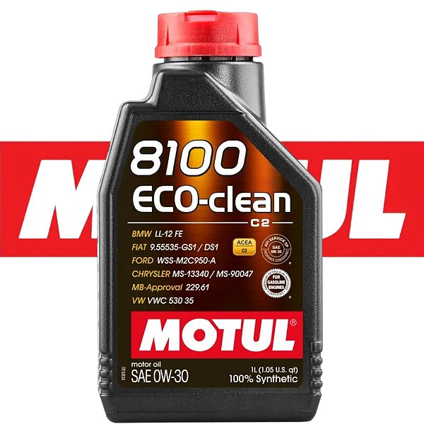 Óleo Para Motor De Carro Motul 8100 Eco-clean 0w30 1l