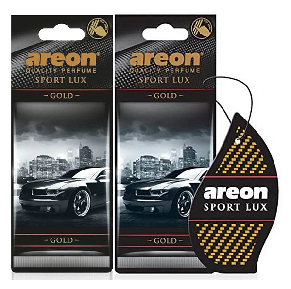 Kit Com 2 Perfumes Pra Carro Cheirinho Aromatizador Areon sportlux gold