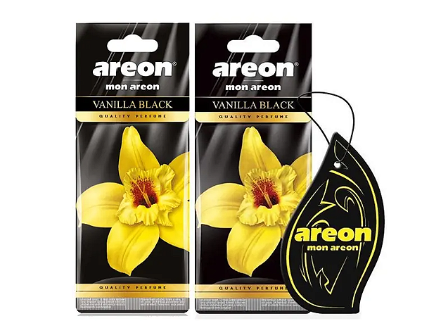 Kit 2 Perfumes Carro Cheirinho Areon Vanilla Black