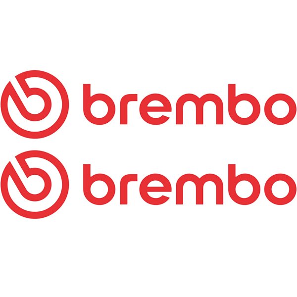Adesivos Brembo de alta qualidade Premium 2 Unidades