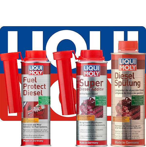 Kit Limpa Bicos + Separador Agua + Protecao Diesel Liqui moly + Brinde 21649 - 2504 - 2509