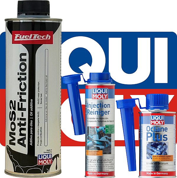 Kit Liqui Moly FuelTech Mos2 Aditivo Para Octanagem e Limpeza de Injeção 32134-8355-2522