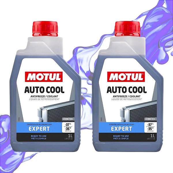 Kit 2 Aditivo Pronto Uso Radiador Motul Auto Cool Expert
