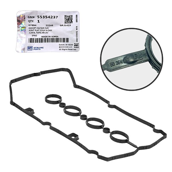 Junta Da Tampa De Válvulas Cruze/ Sonic/ Tracker Gm Original 55354237