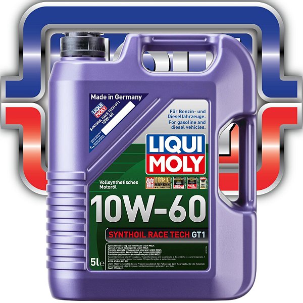 Óleo 10w60 Liqui Moly Synthoil Race Tech GT1 5l + Brinde